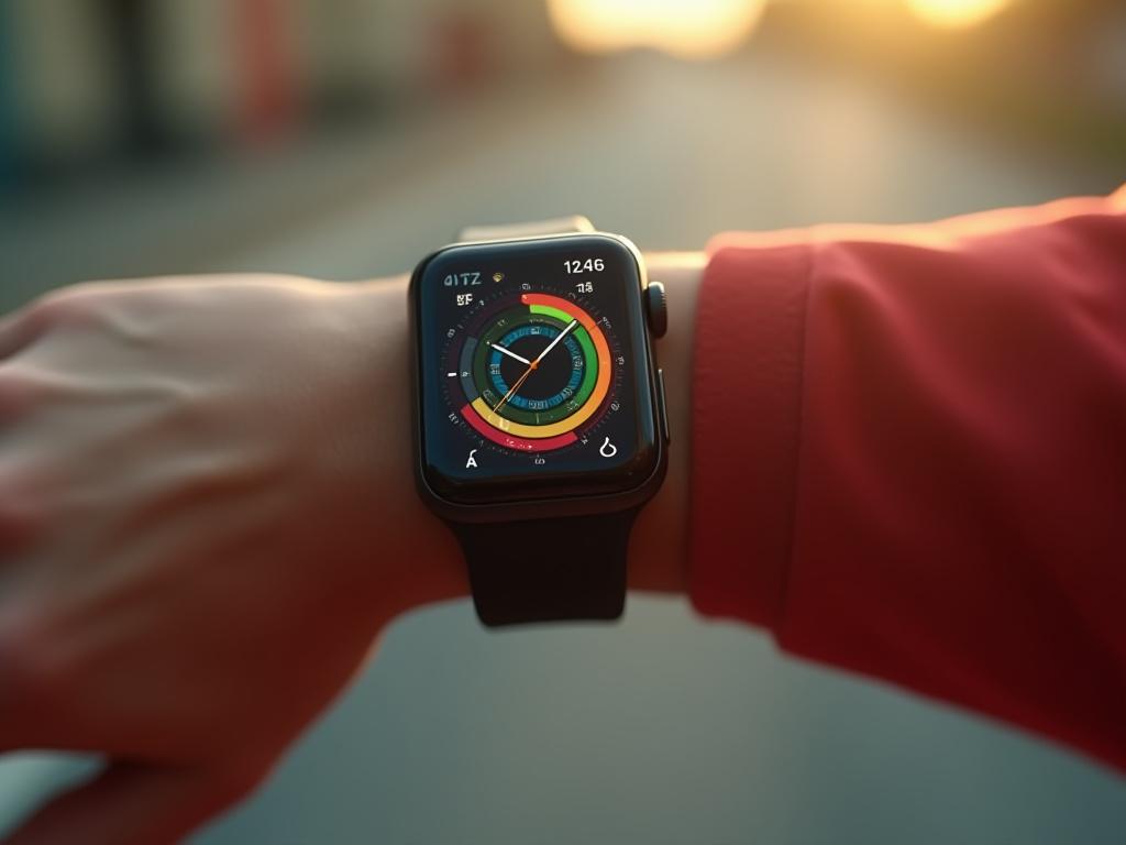 Apple Watch app development showing fitness and health tracking
